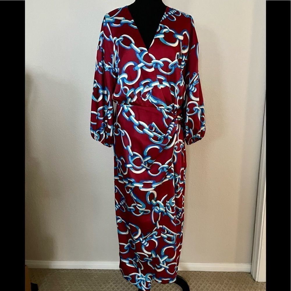 NWT Zara Printed Midi Dress